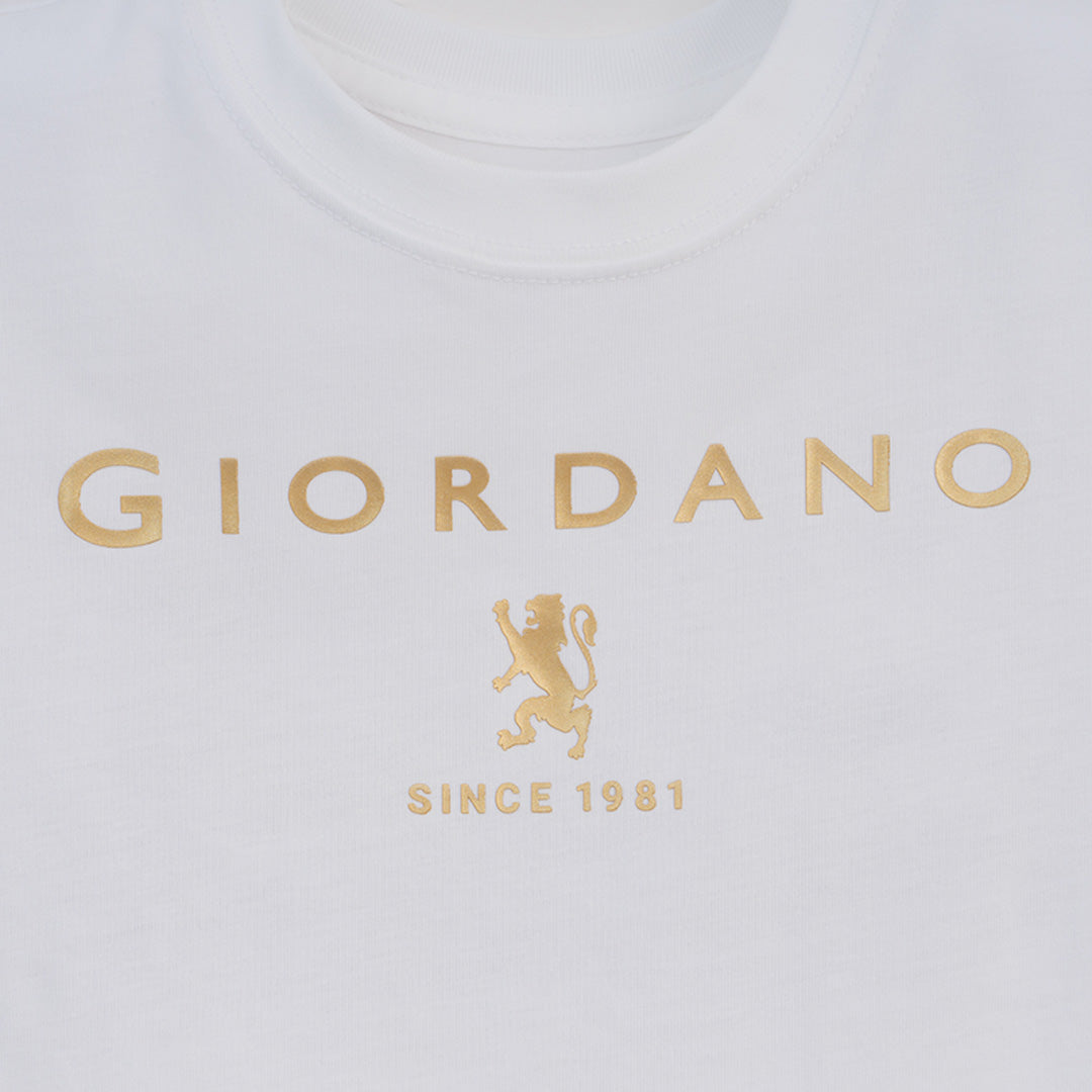 GIORDANO Junior Regular Fit Lion Logo Tee (03086201)