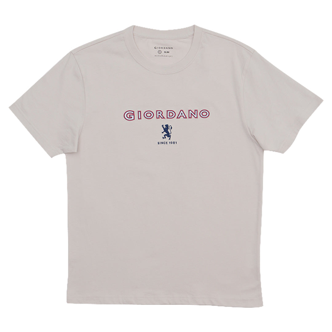 GIORDANO Men's Lion Logo Tee (01095296)