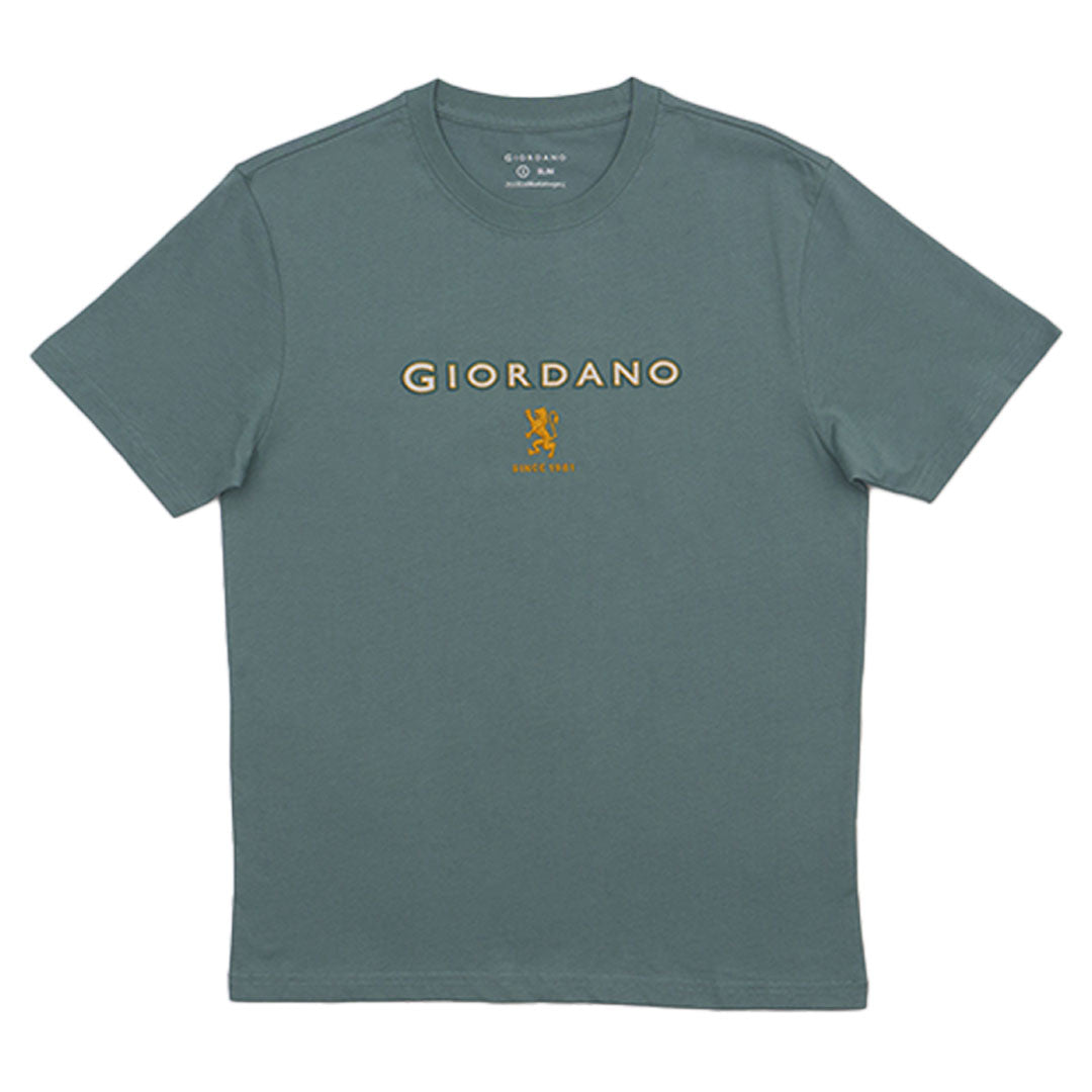 GIORDANO Men's Lion Logo Tee (01095296)