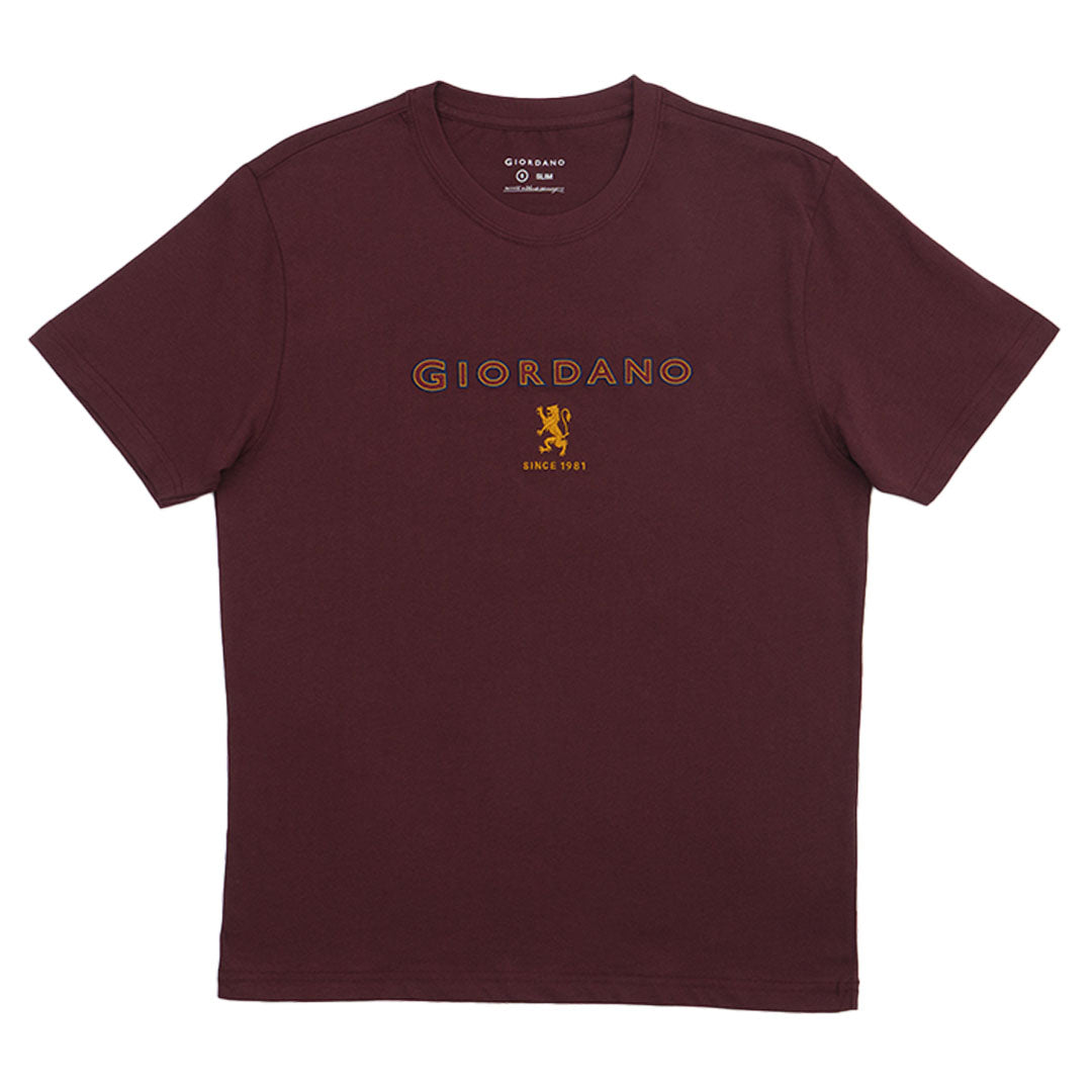 GIORDANO Men's Lion Logo Tee (01095296)