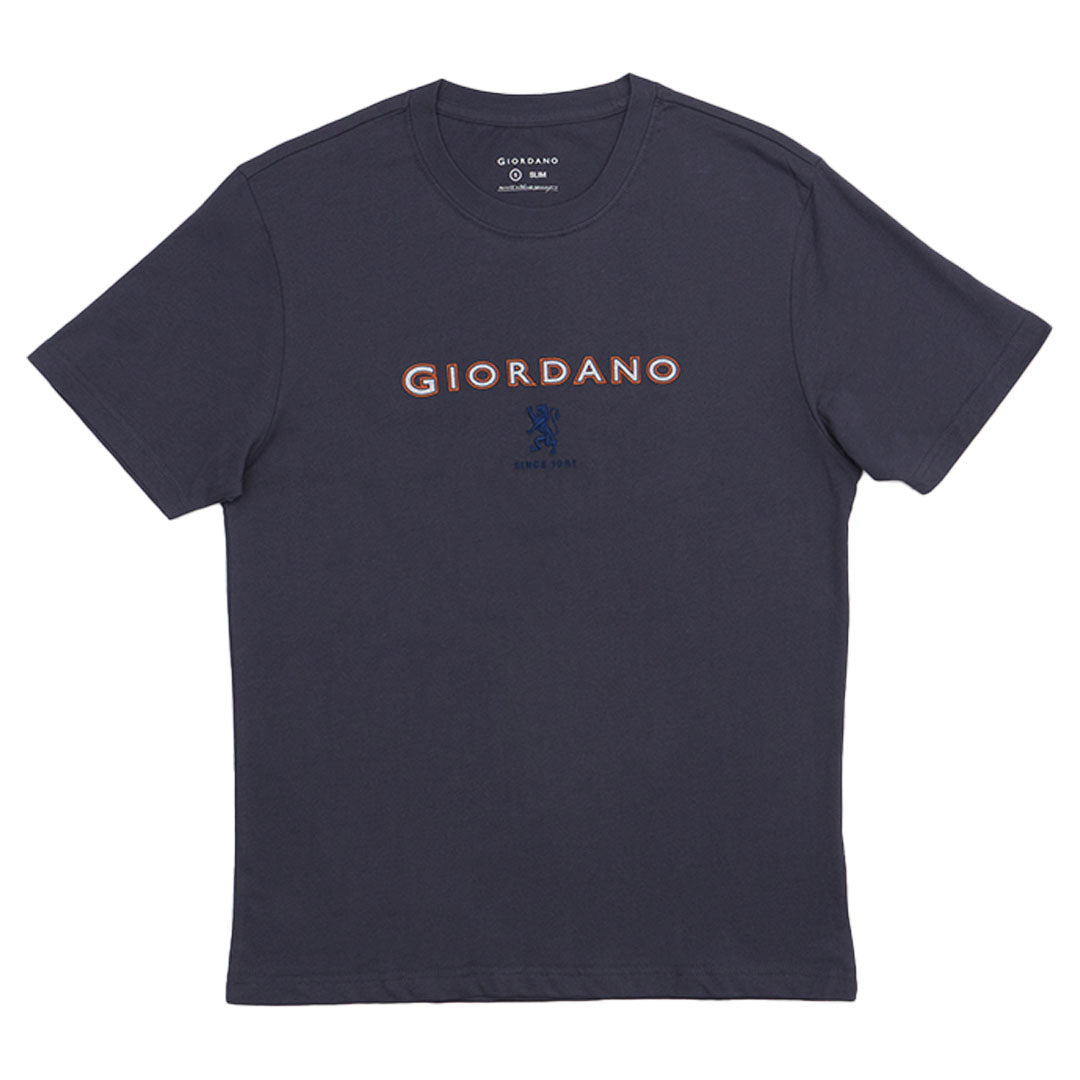 GIORDANO Men's Lion Logo Tee (01095296)