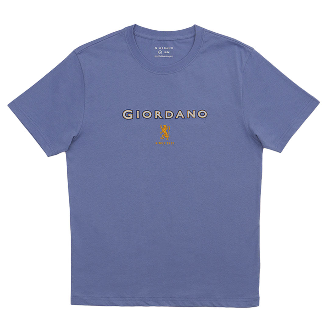 GIORDANO Men's Lion Logo Tee (01095296)