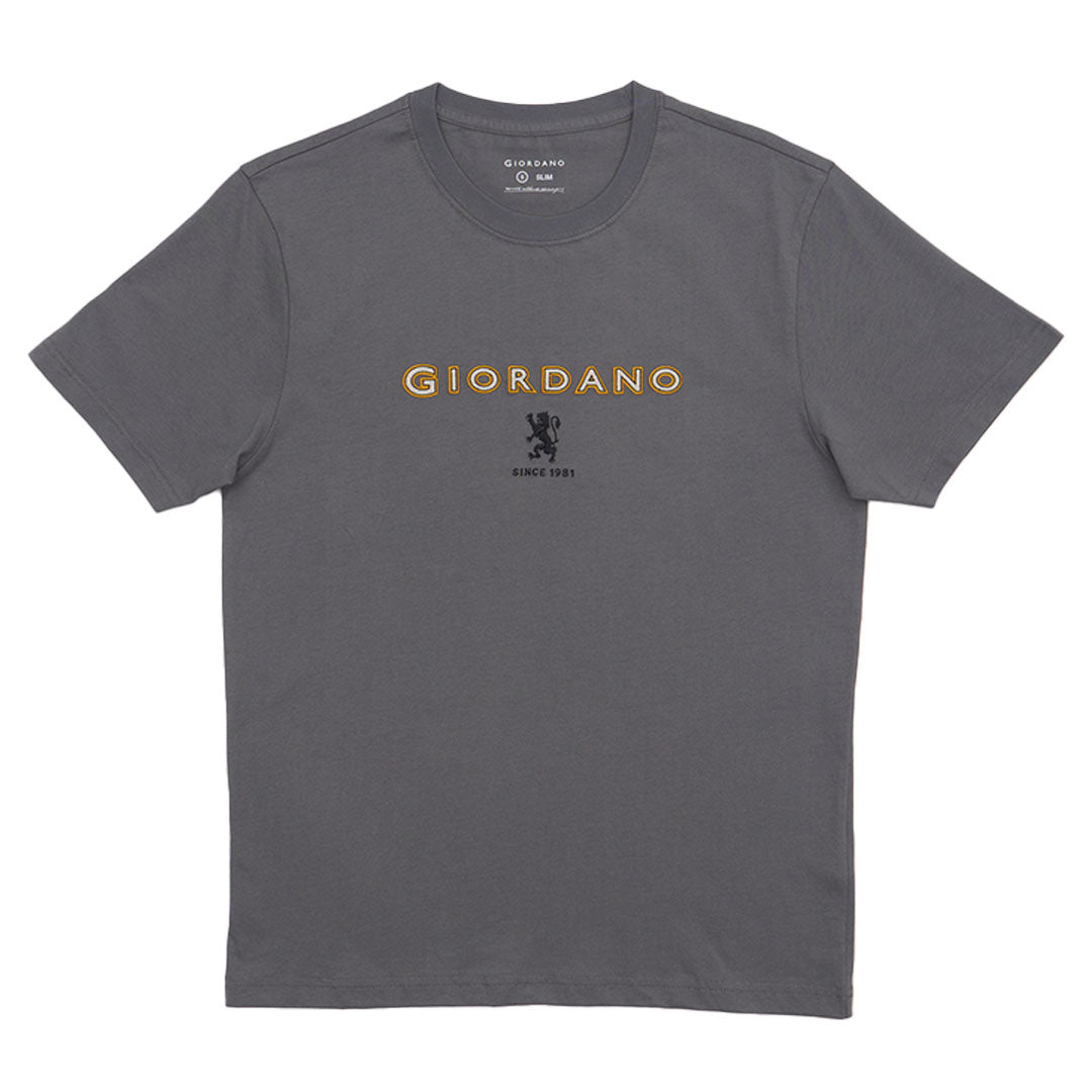 GIORDANO Men's Lion Logo Tee (01095296)