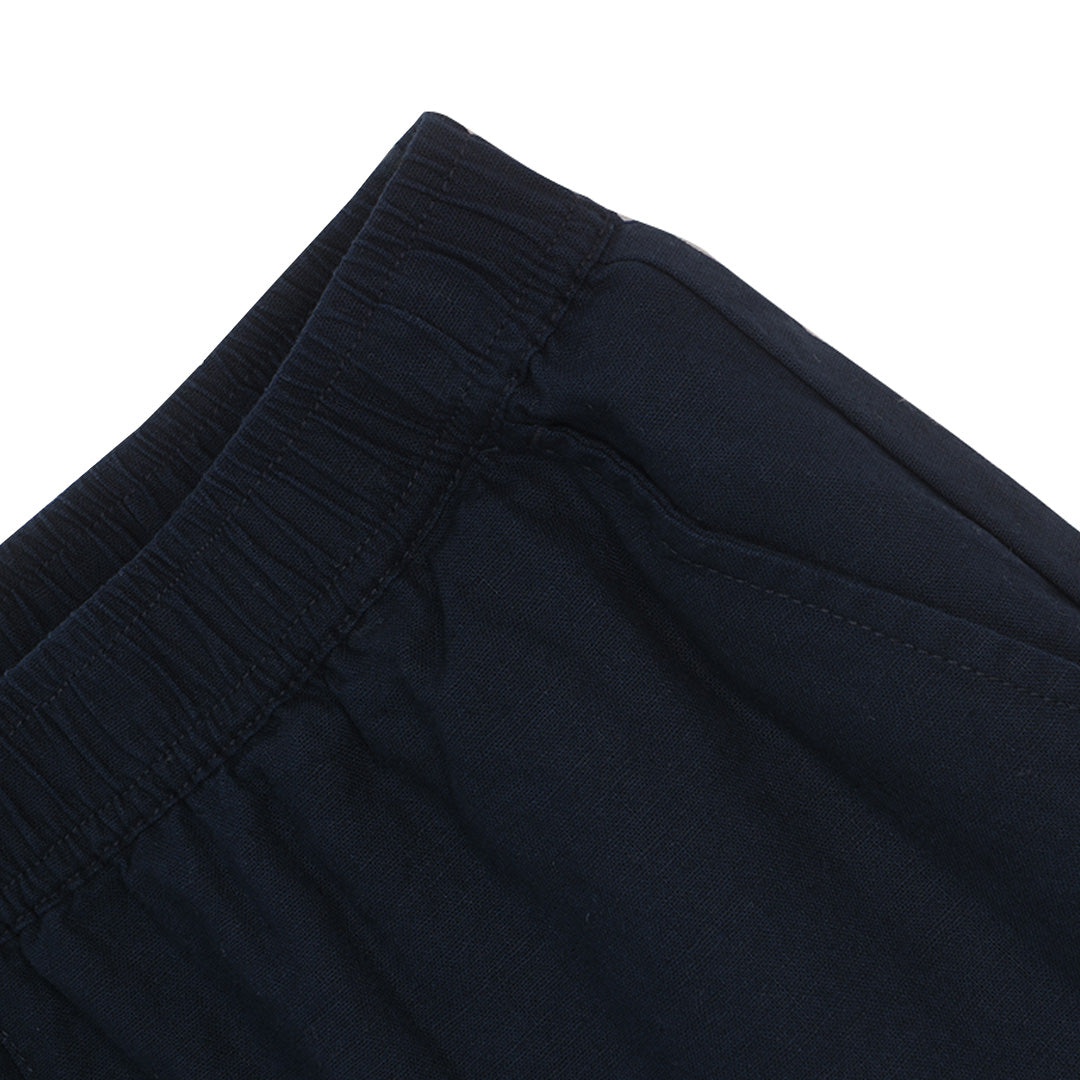 GIORDANO Women's Linen Cotton Plain Weave High Waist Relax Fit Shorts (05406209)