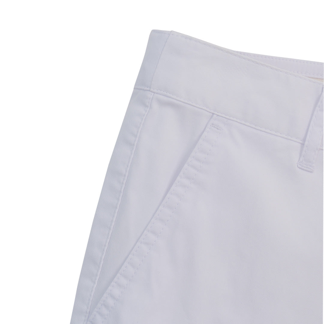 GIORDANO Women's Cotton Nylon Spandex Twill Mid Rise Slim Fit Pocket Shorts (05406219)