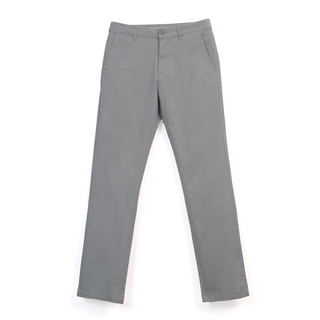 GIORDANO Men's Cotton Spandex Twill Mid Rise Regular Straight Fit Khakis (01116027)