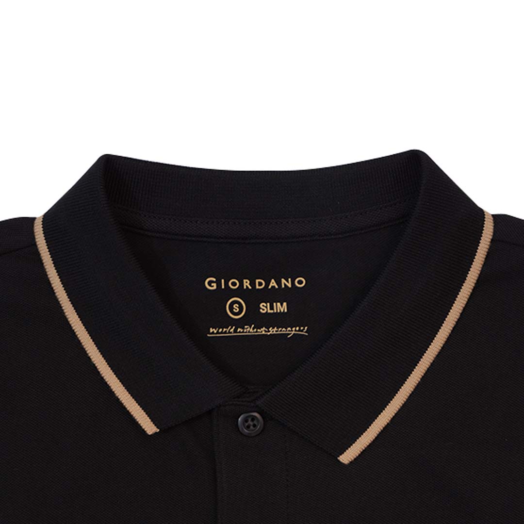 GIORDANO Men's Cotton Lycra Bold Polo (01015332)