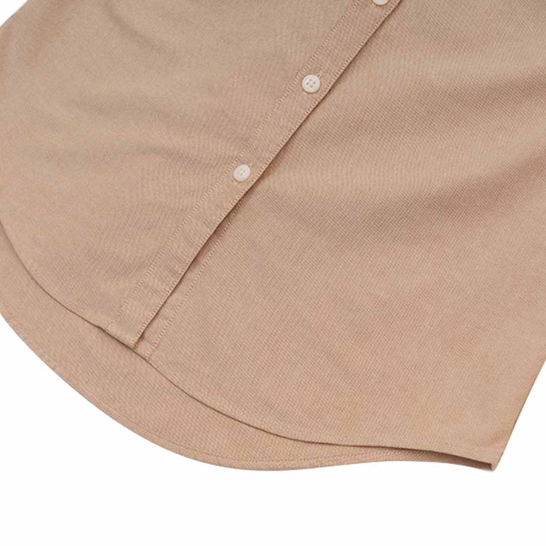 GIORDANO Women's Frog Cotton Oxford Acute Collar Long Sleeves Eco Soft Shirt (05345034)