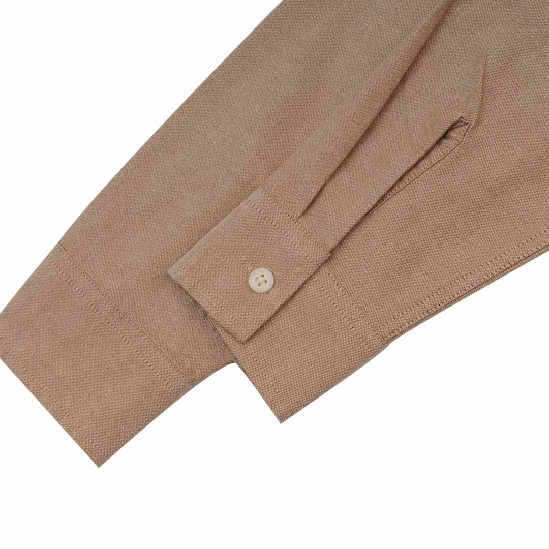 GIORDANO Women's Frog Cotton Oxford Acute Collar Long Sleeves Eco Soft Shirt (05345034)