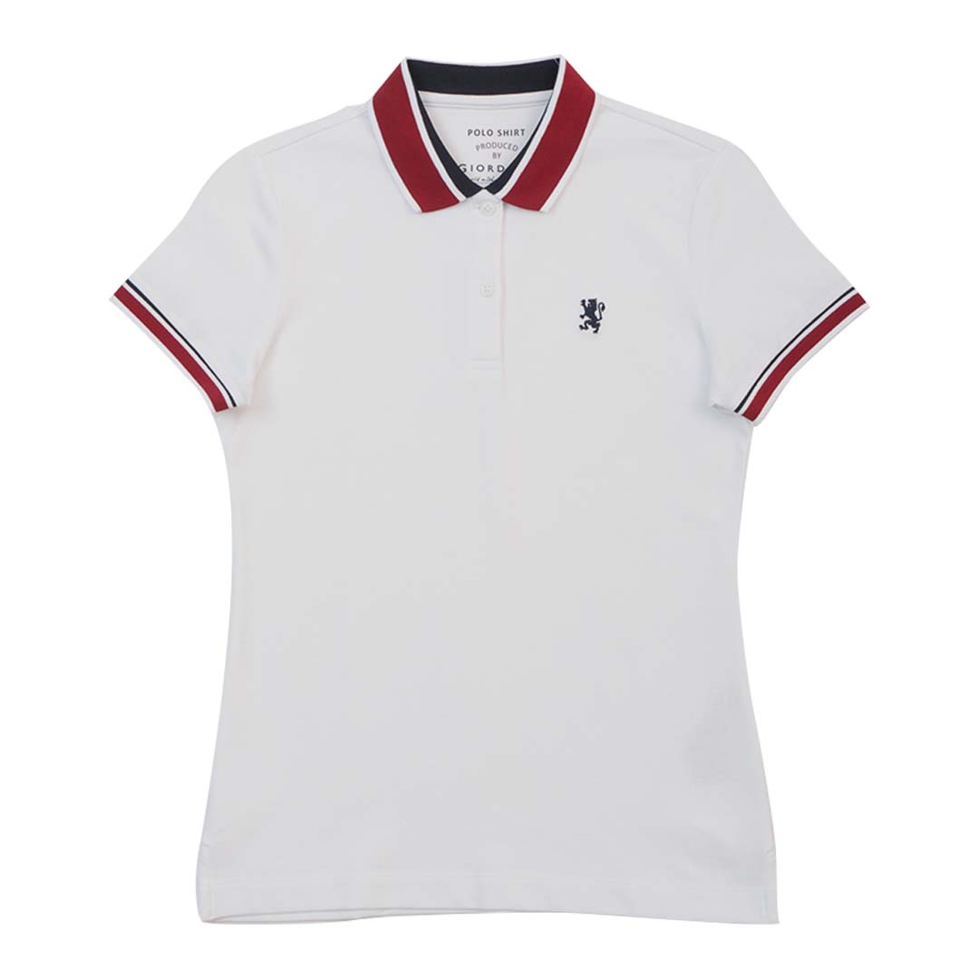 GIORDANO Women's Cotton Lycra Bold Polo (05315342)