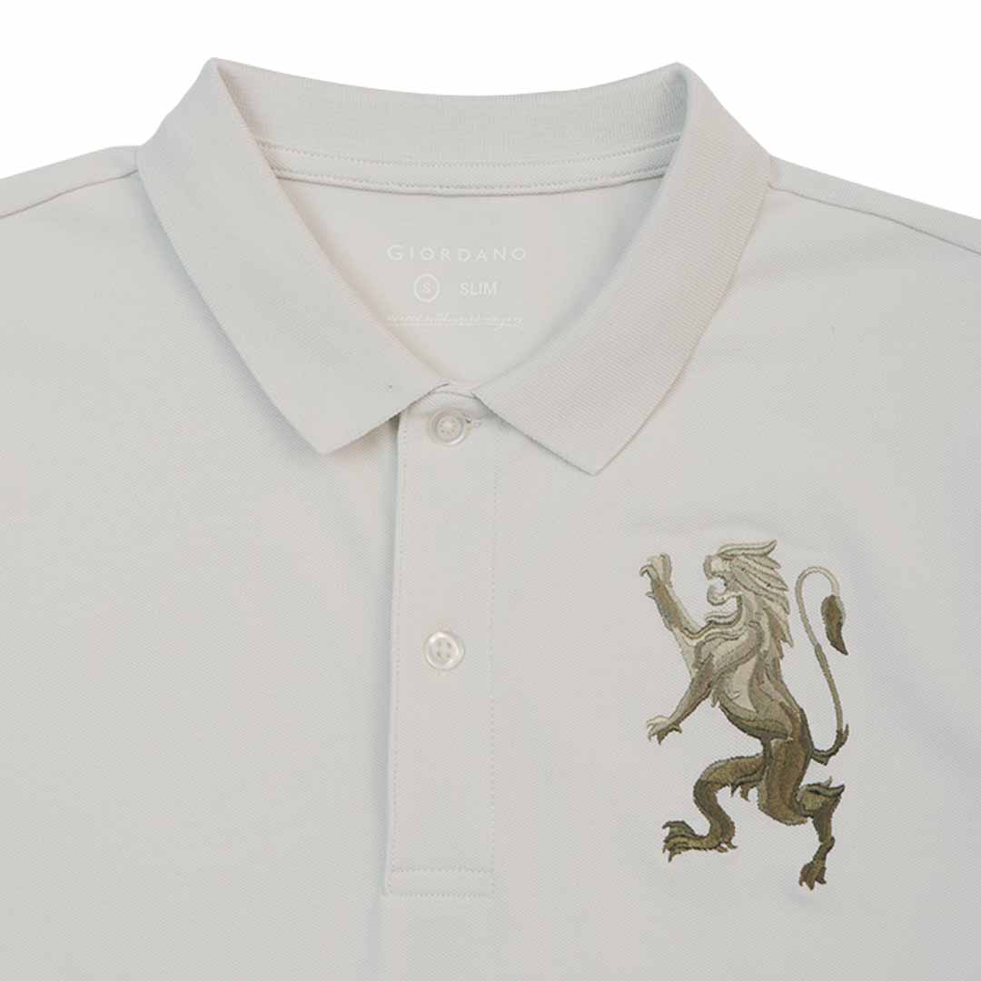 GIORDANO Men's 3D Lion Polo (01015222)