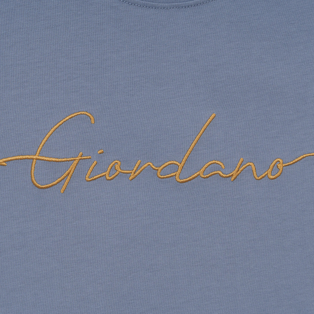 GIORDANO Men's Signature Logo Slim Fit Tee (01096203)