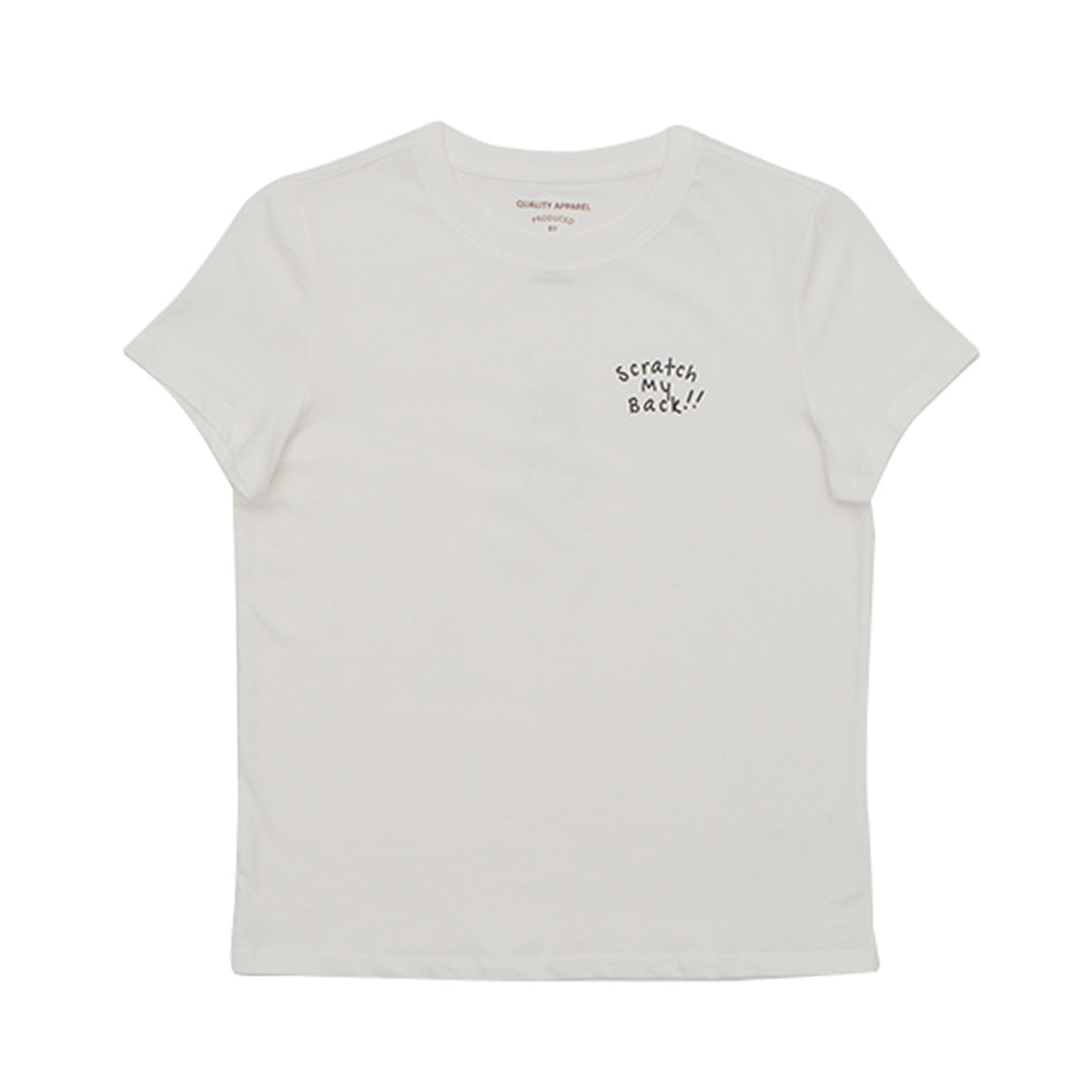GIORDANO Women's Crew Neck Message Printed Tee (05395217)