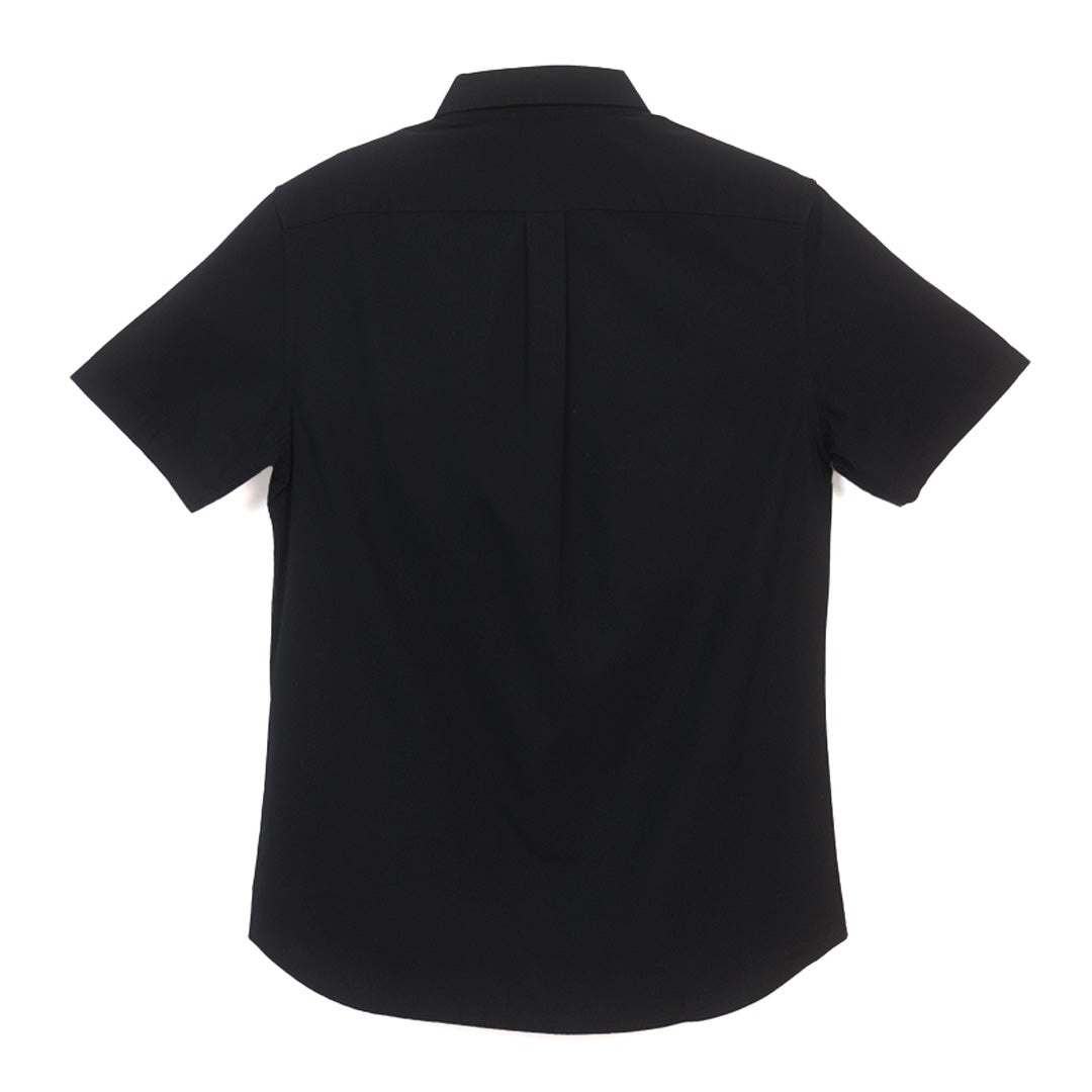 GIORDANO Men's Cotton Oxford Full Opening Short Sleeves Slim Fit Shirt (01046248)