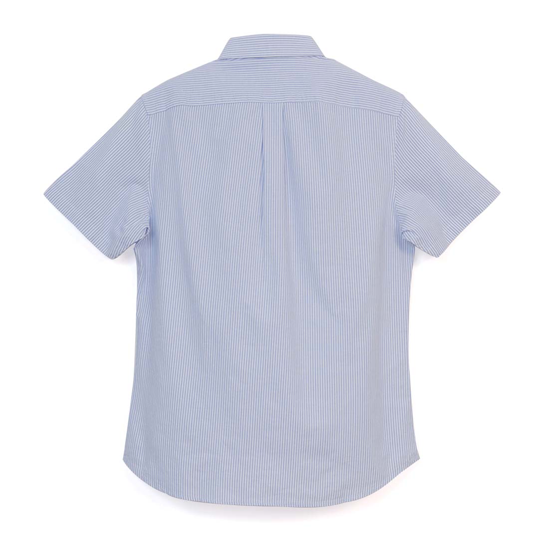 GIORDANO Men's Cotton Oxford Full Opening Short Sleeves Slim Fit Shirt (01046248)