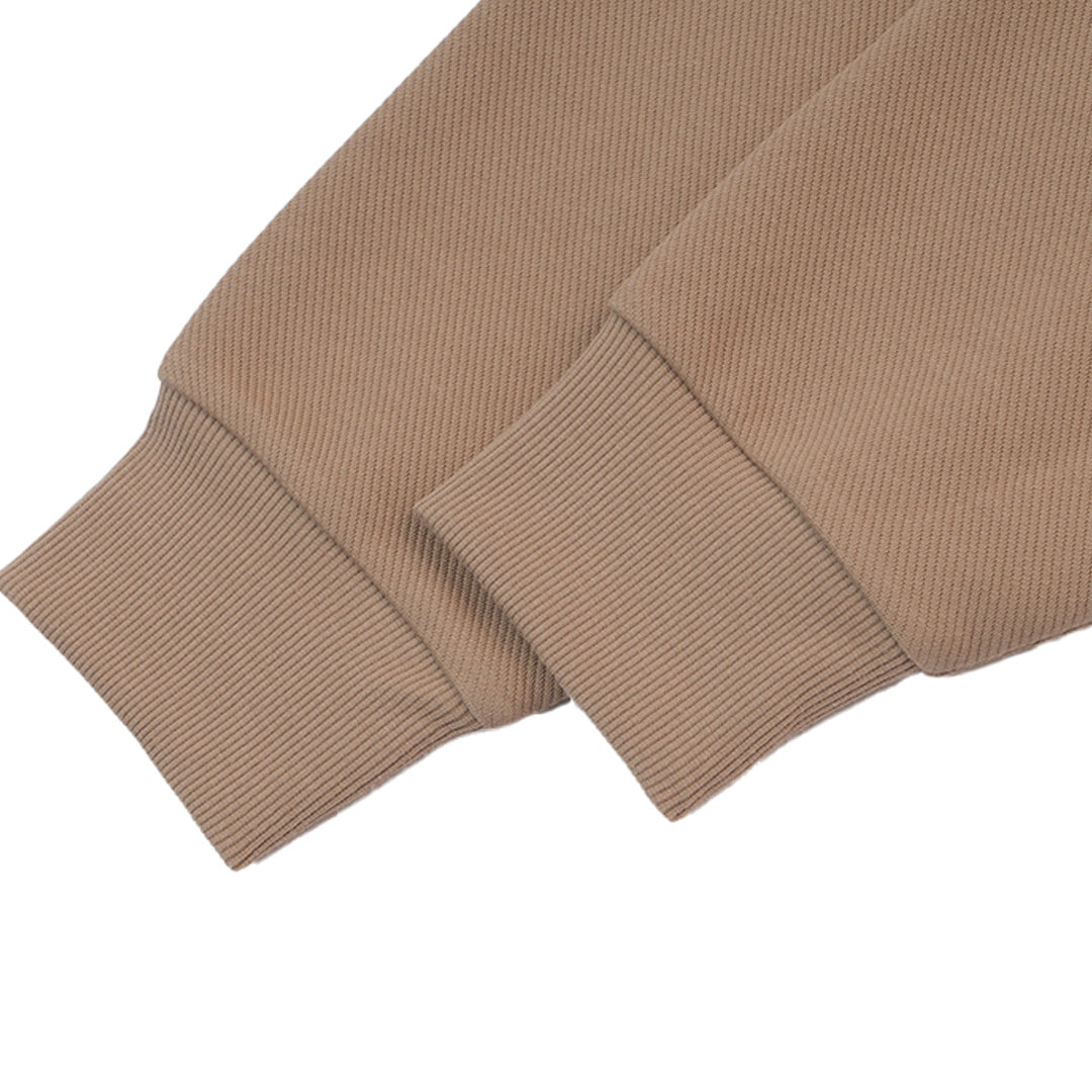 GIORDANO Men's Classic Man Textured Jacquard Mock Neck Oversize Sweatshirt (01025612)