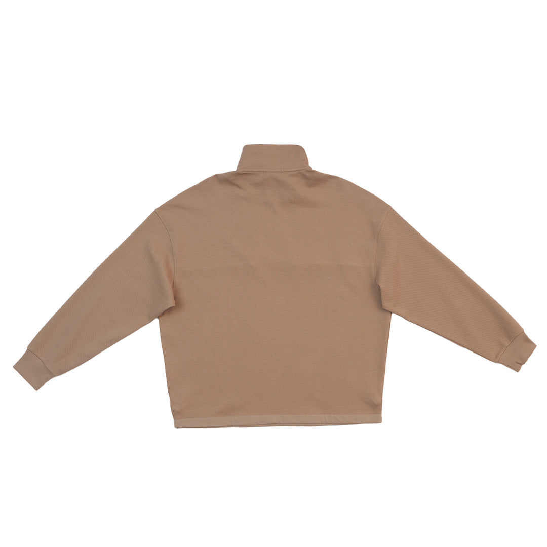 GIORDANO Men's Classic Man Textured Jacquard Mock Neck Oversize Sweatshirt (01025612)