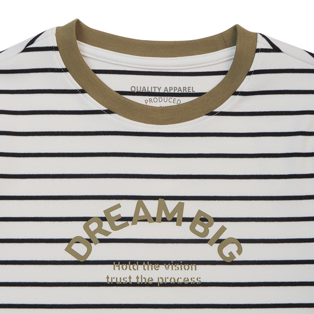 GIORDANO Women's Stripe Printed Tee (05325285)