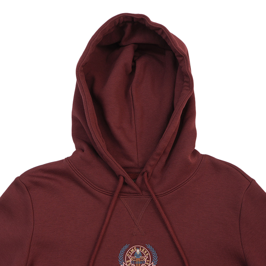 GIORDANO Women's Classics Club French Terry Hoodie Boyfriend Fit Printed Sweatshirt (05394624)