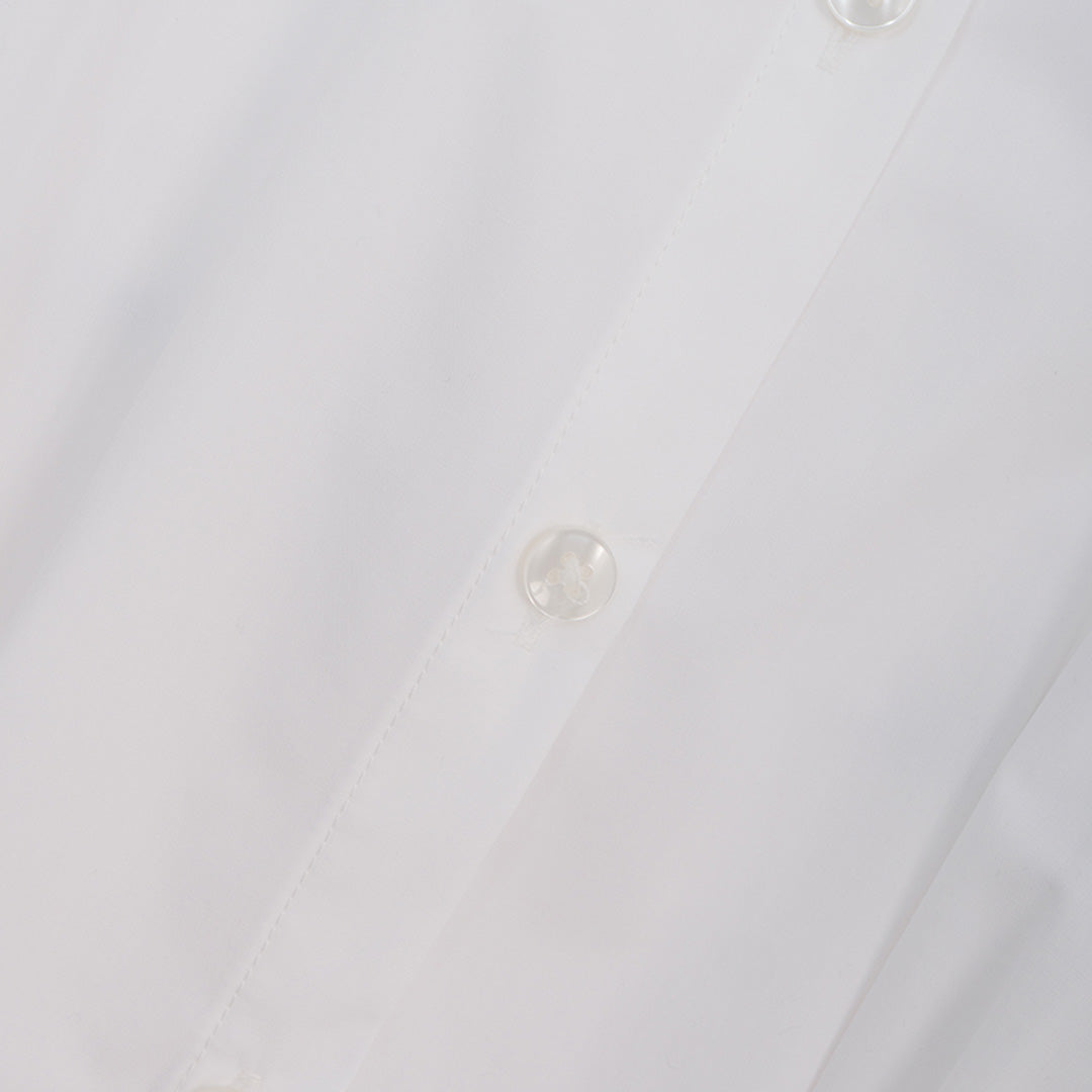 GIORDANO Women's Bamboo Polyester Acute Collar Short Sleeves Boyfriend Fit Shirt (05346220)