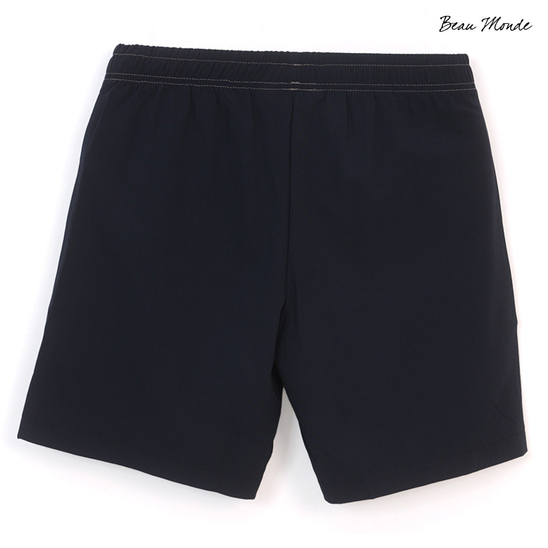 GIORDANO Women's Beau Monde Polyester Spandex Plain Weave Mid Rise Elastic Waist Shorts (13405324)
