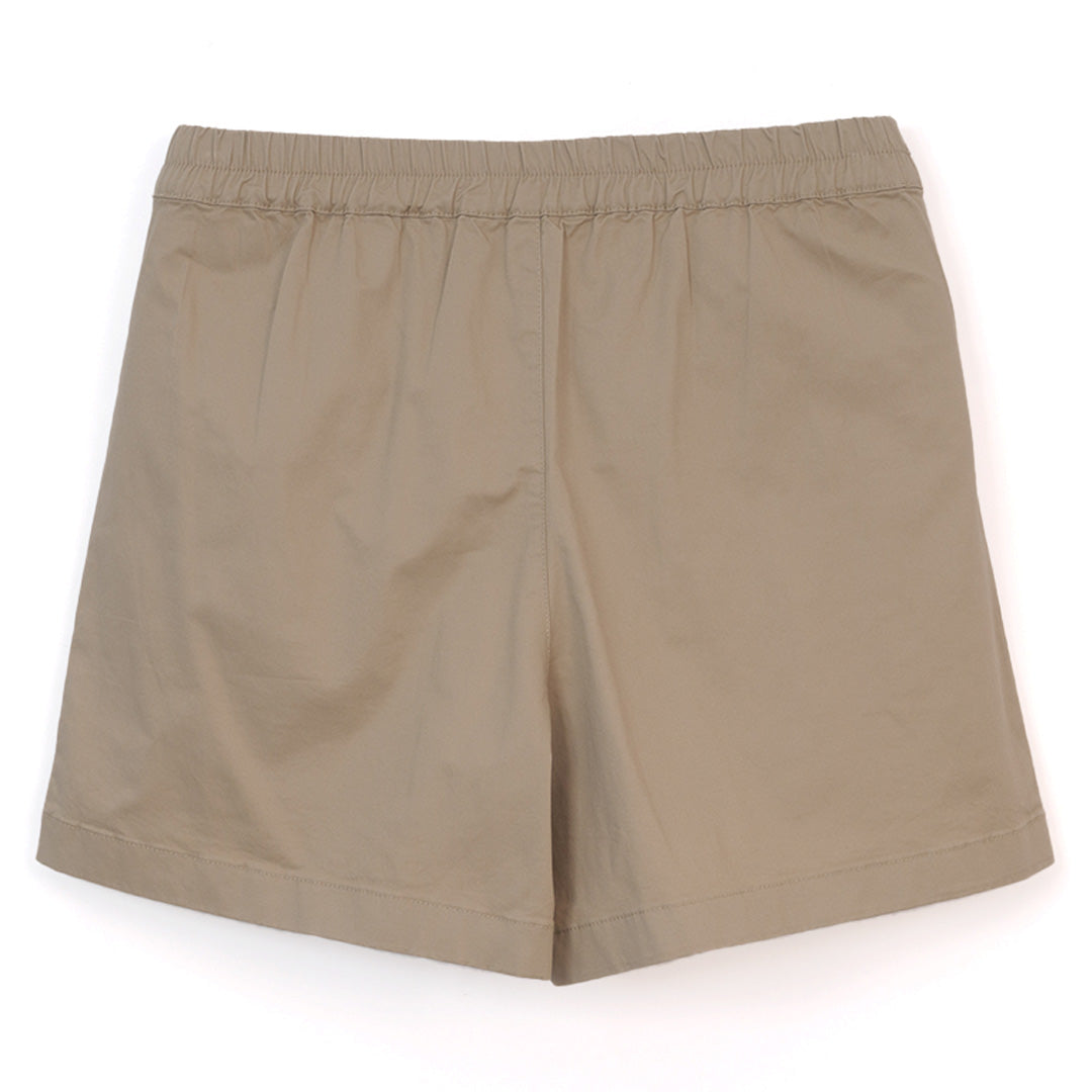 GIORDANO Women's Cotton Spandex High Waist Relax Elastic Waist Skort (05406204)