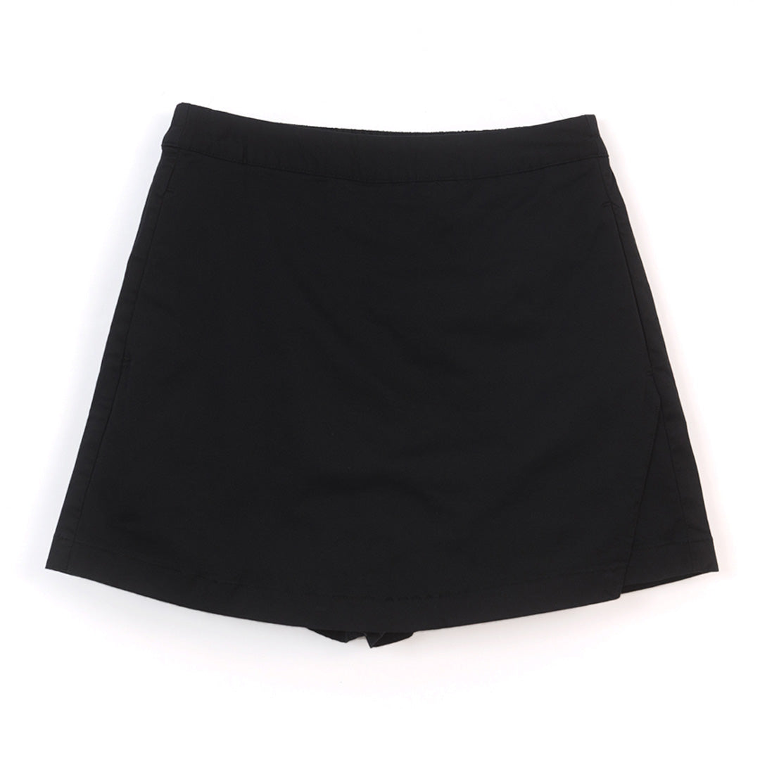GIORDANO Women's Cotton Spandex High Waist Relax Elastic Waist Skort (05406204)