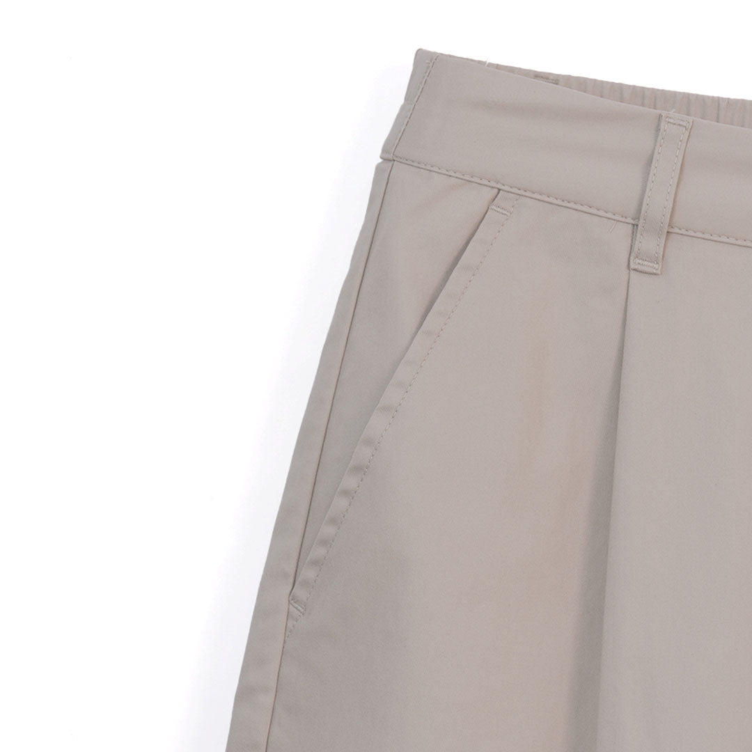GIORDANO Women's Lyocell Cotton Spandex High Waist Relax Elastic Waist Shorts (05406216)