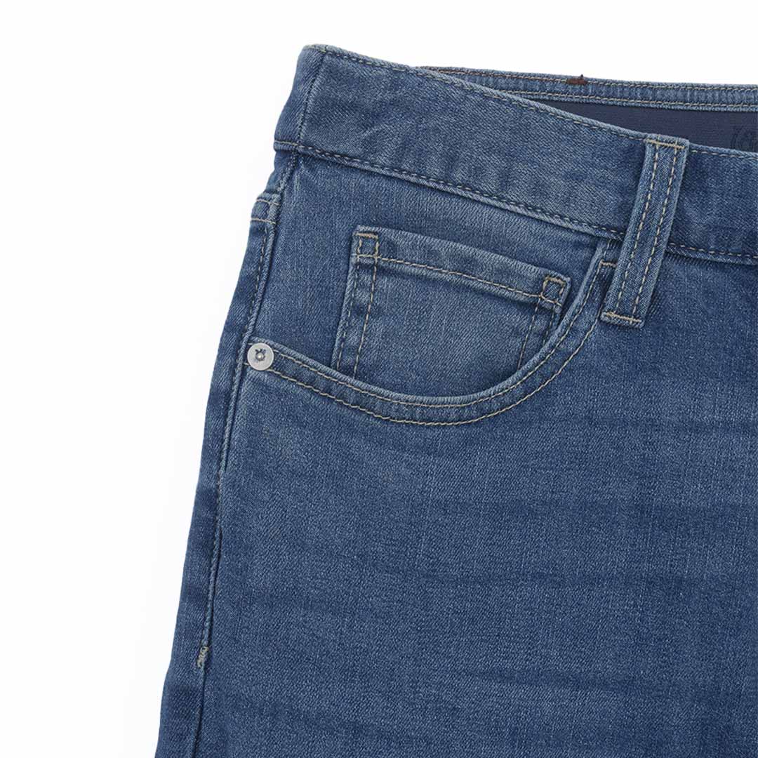 GIORDANO Men's Cotton Elastane Denim Mid Rise Regular Tapered Fit Jeans (01116051)