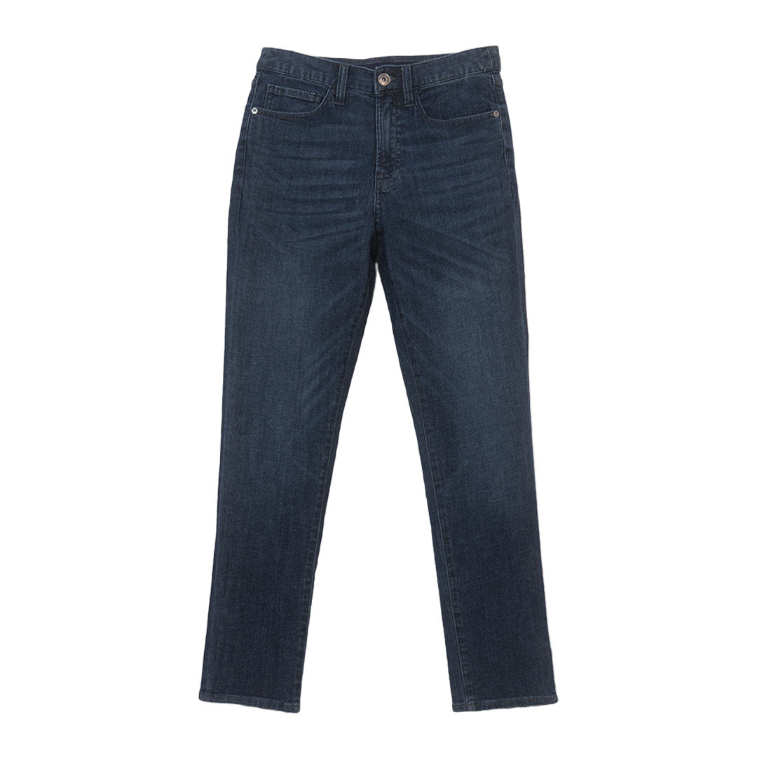 GIORDANO Men's Cotton Elastane Denim Mid Rise Regular Tapered Fit Jeans (01116051)