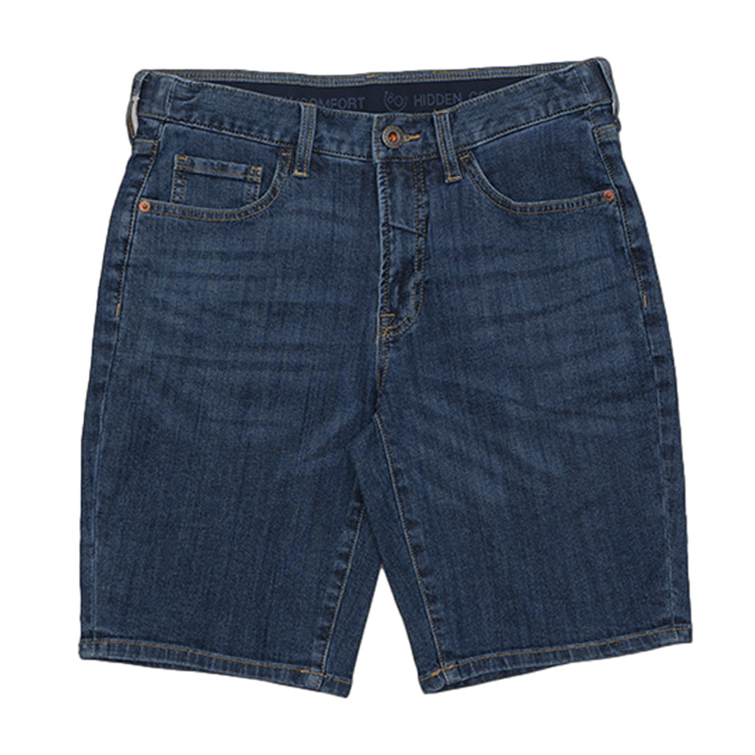 GIORDANO Men's Denim Low Rise Slim Tapered Fit Bermuda Shorts (01105225)