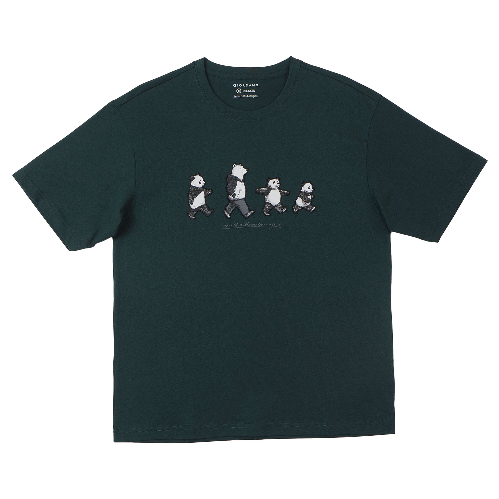 GIORDANO Men's Crew Neck Relax Fit Holiday Printed Tee (01095235)