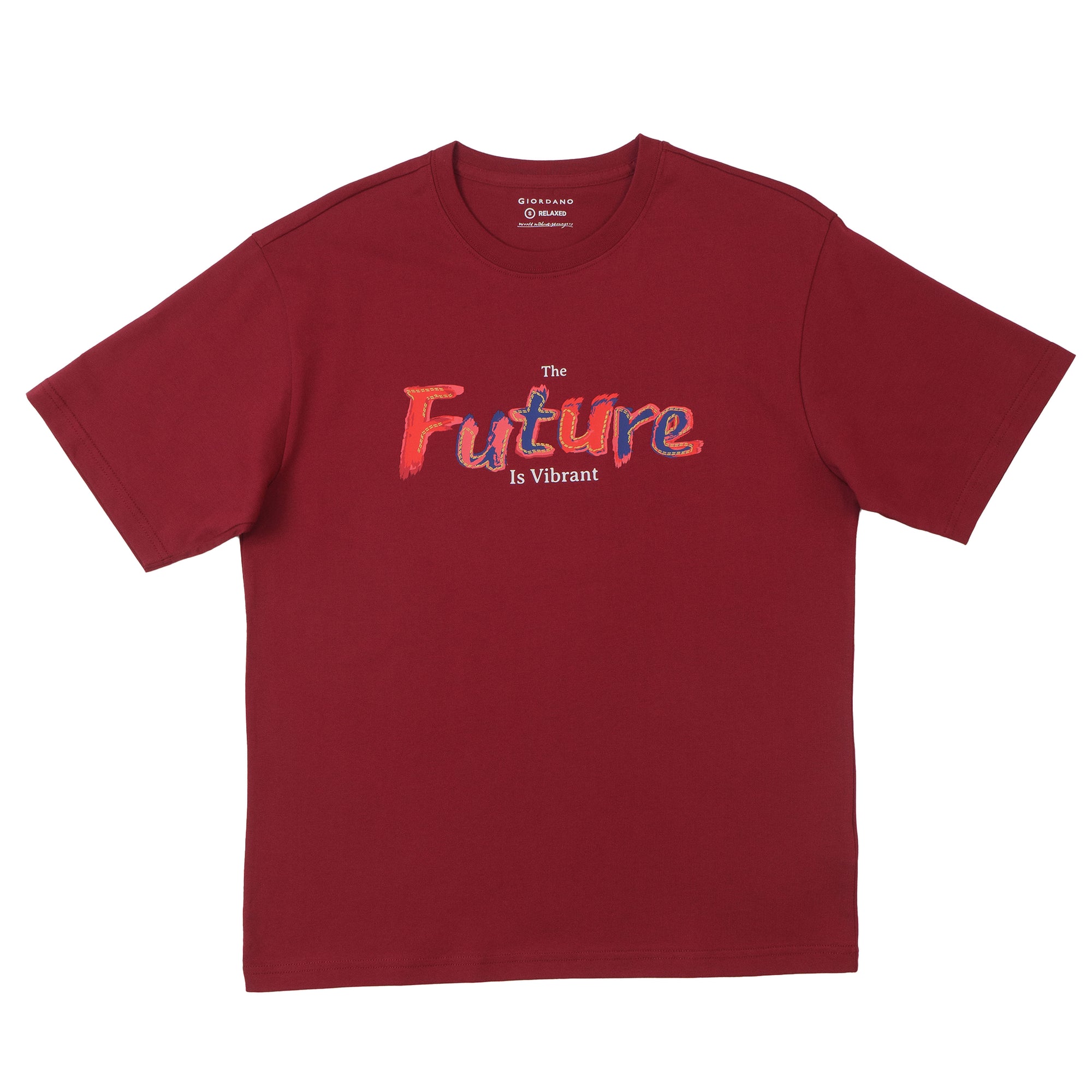 GIORDANO Men's Crew Neck Relax Fit Holiday Printed Tee (01095235)