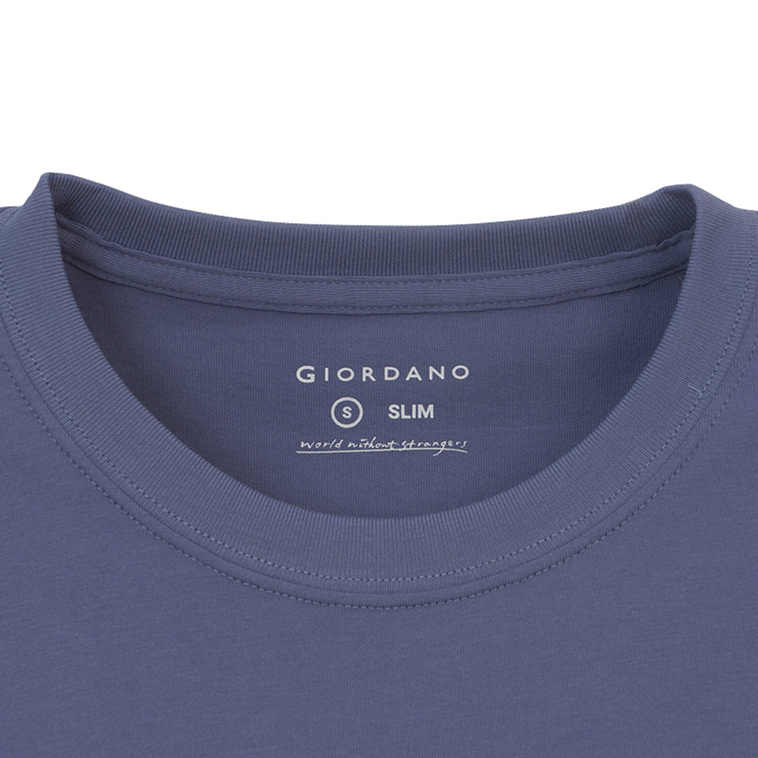 GIORDANO Men's Jersey Crew Neck Short Sleeves WWS Printed Tee (01096310)