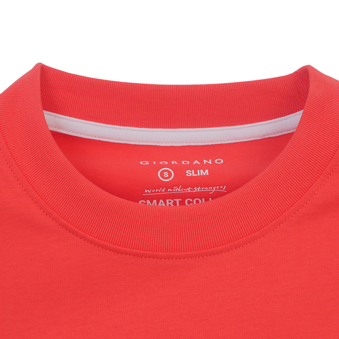 GIORDANO Men's Cotton Jersey Crew Neck Slim Fit Tee (01026750)