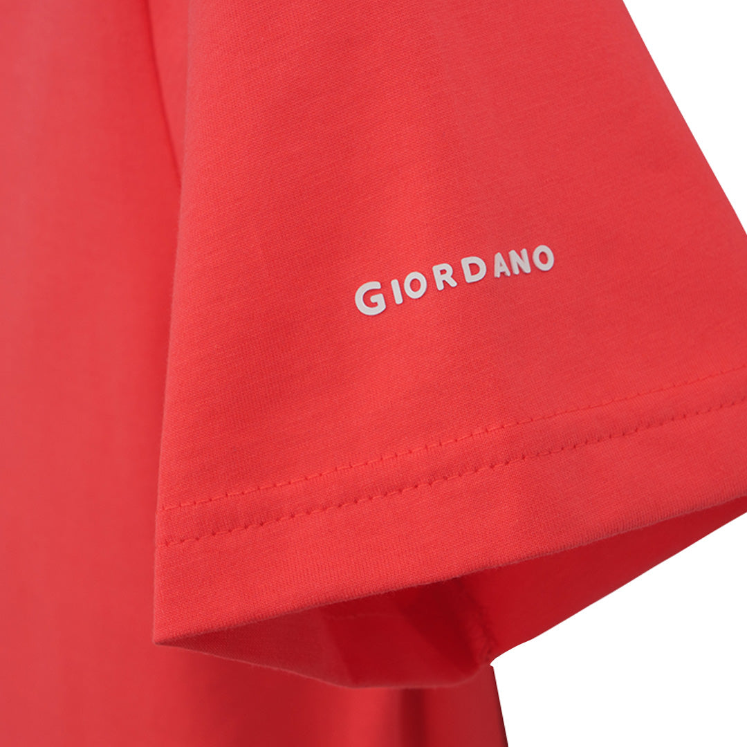 GIORDANO Men's Cotton Jersey Crew Neck Slim Fit Tee (01026750)