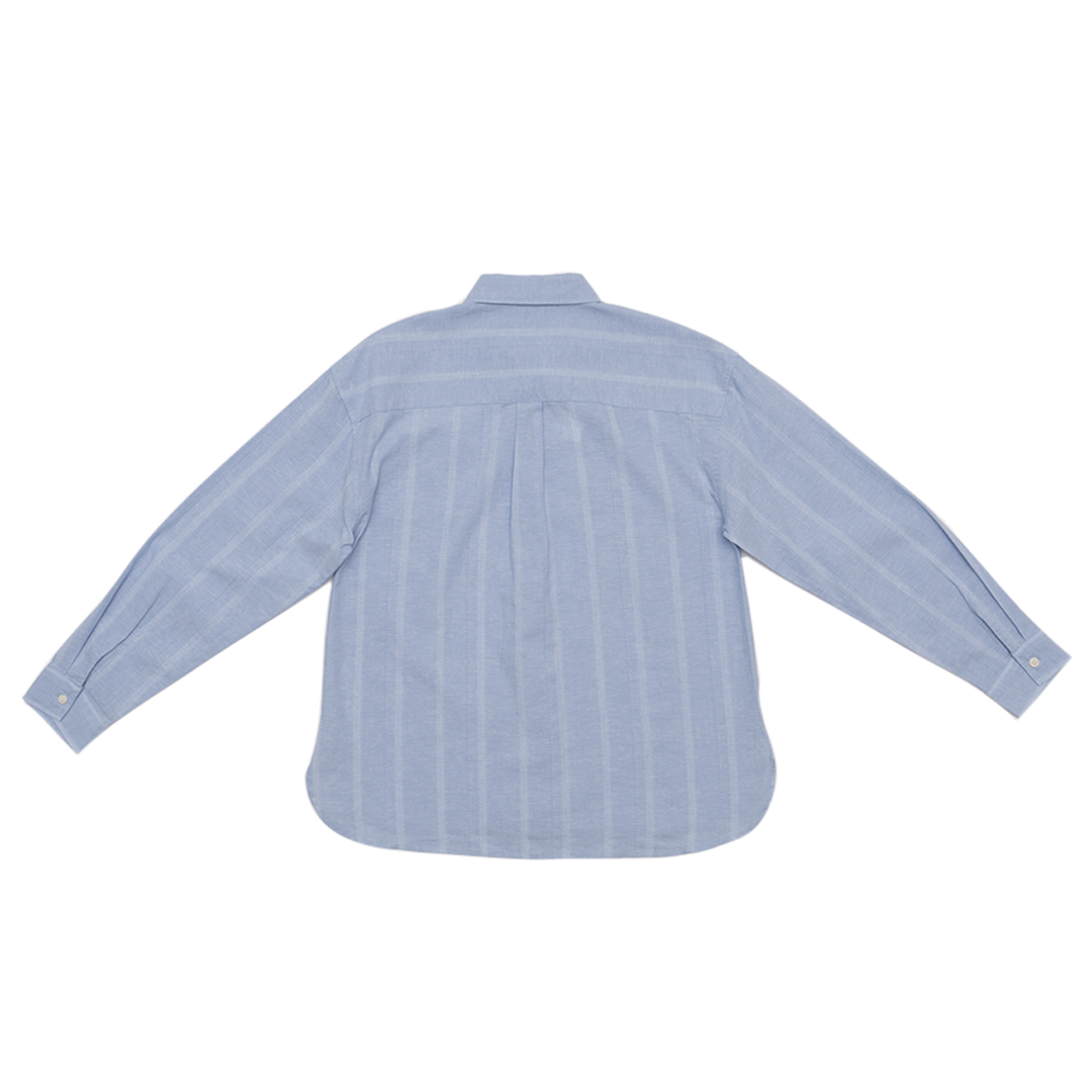 GIORDANO Women's Cotton Linen Acute Collar Long Sleeves Loose Fit Shirt (05345223)