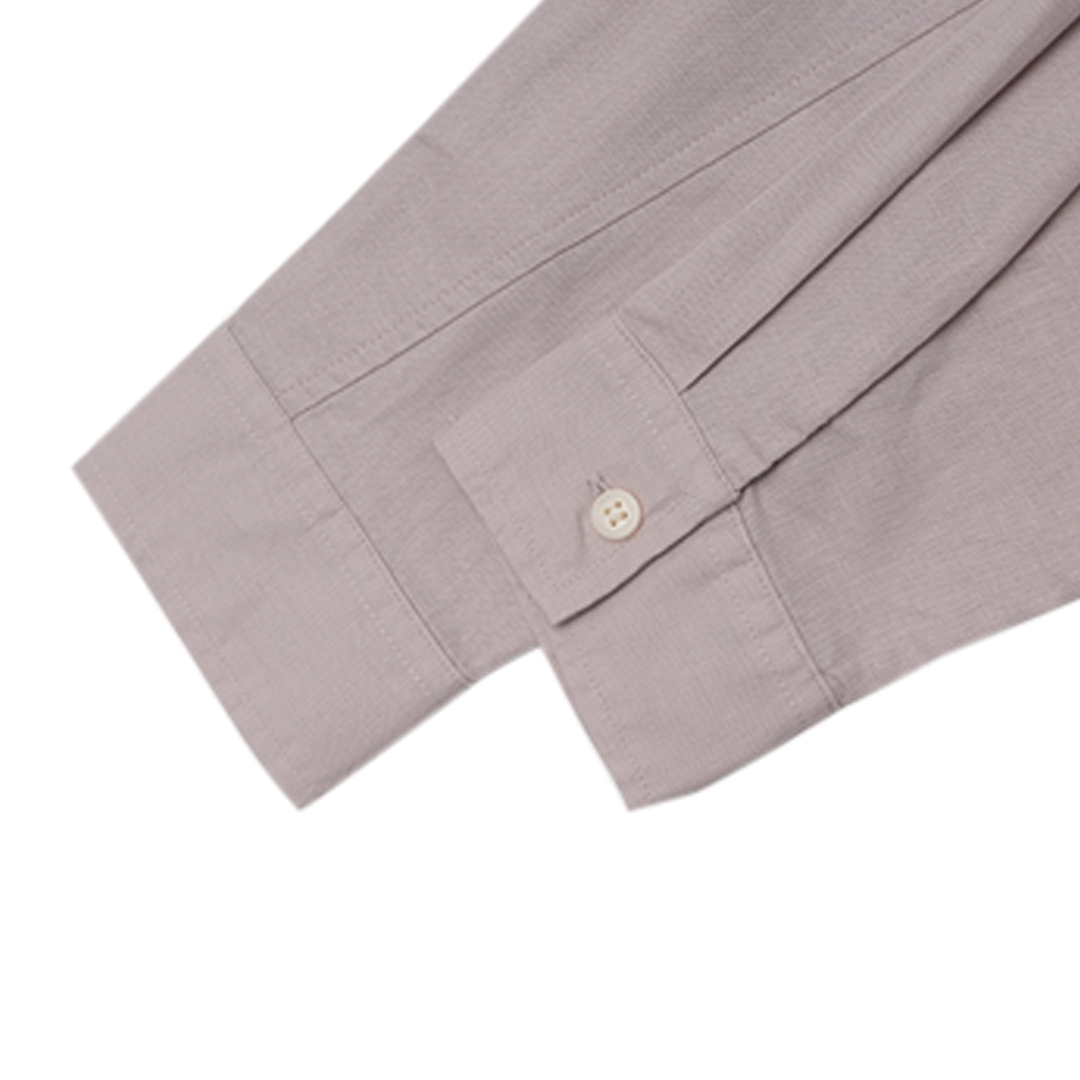 GIORDANO Women's Cotton Linen Acute Collar Long Sleeves Loose Fit Shirt (05345202)