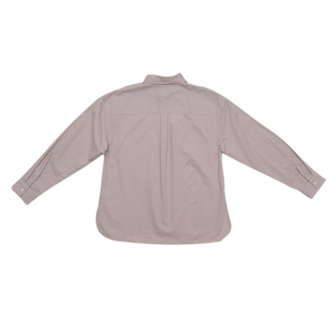 GIORDANO Women's Cotton Linen Acute Collar Long Sleeves Loose Fit Shirt (05345202)
