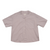 GIORDANO Women's Cotton Linen Notch Collar Short Sleeves Loose Fit Shirt (05345213)
