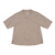 GIORDANO Women's Cotton Linen Notch Collar Short Sleeves Loose Fit Shirt (05345213)