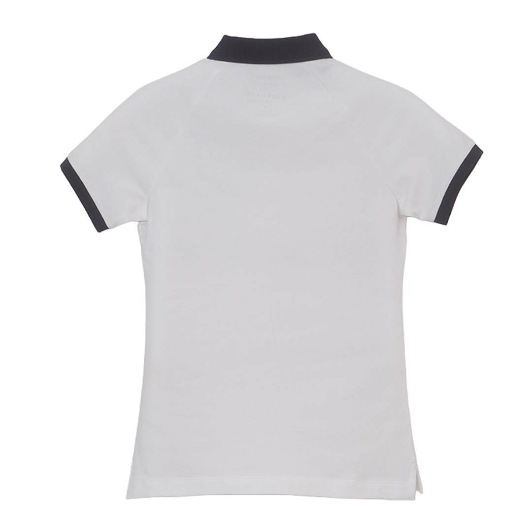 GIORDANO Women's Cotton Lycra Short Sleeve Embroidery World Cup Polo (05316178)