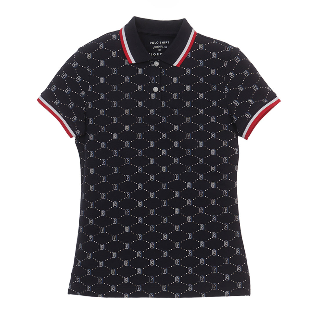 GIORDANO Women's Cotton Lycra Short Sleeve Classic Slim Bold Polo (05315334)