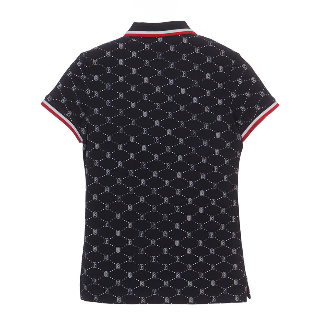 GIORDANO Women's Cotton Lycra Short Sleeve Classic Slim Bold Polo (05315334)