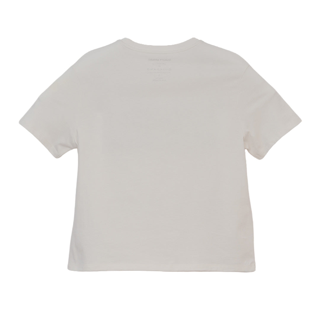 GIORDANO Women's Jersey Crew Neck Short Sleeves WWS Printed Tee (05396212)