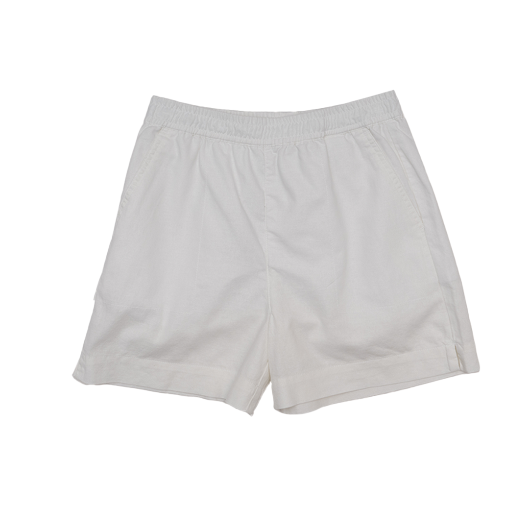 GIORDANO Women's Linen Cotton High Waist Relax Fit Shorts (05405209)
