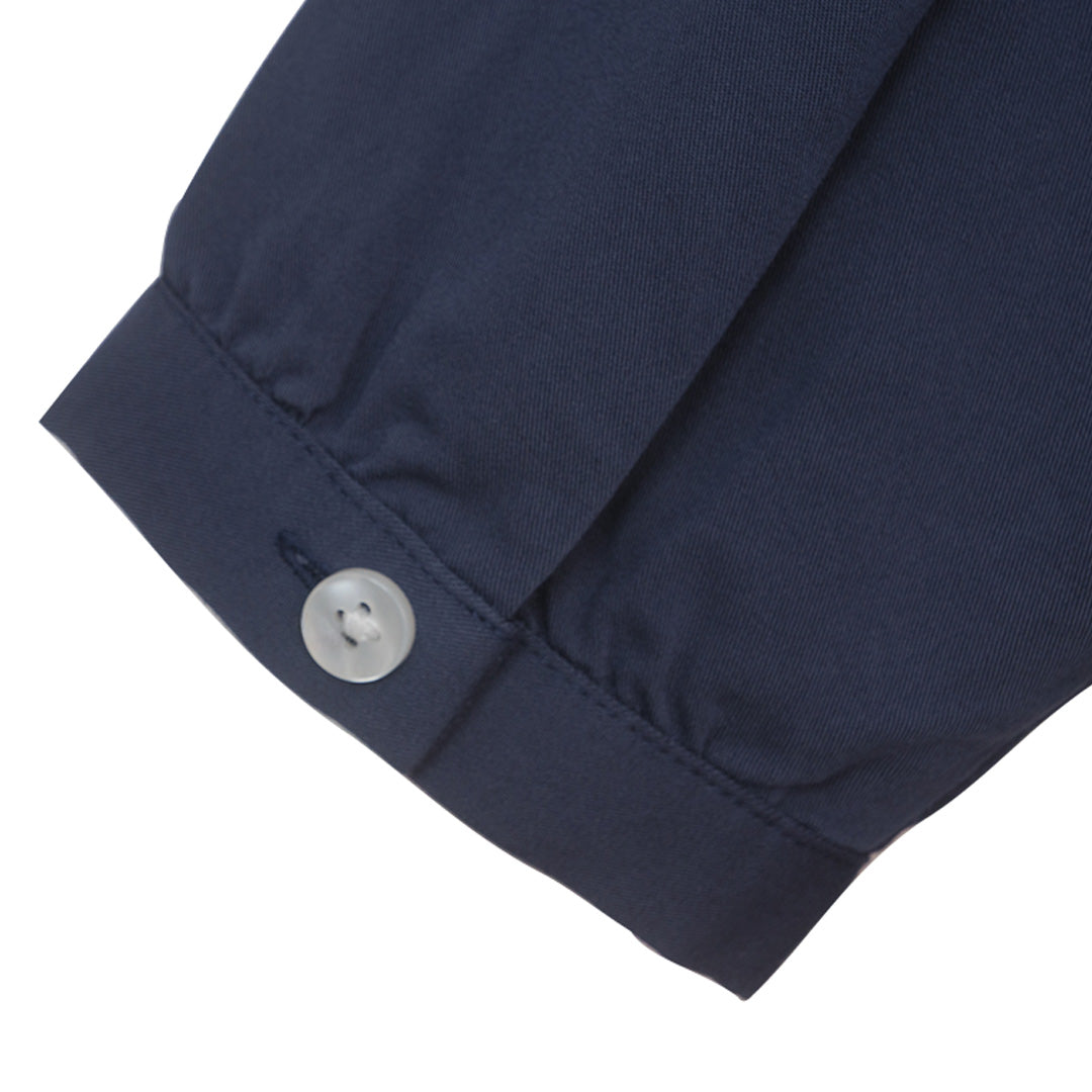 GIORDANO Women's Twill Acute Collar Long Sleeves Loose Fit Shirt (05345023)