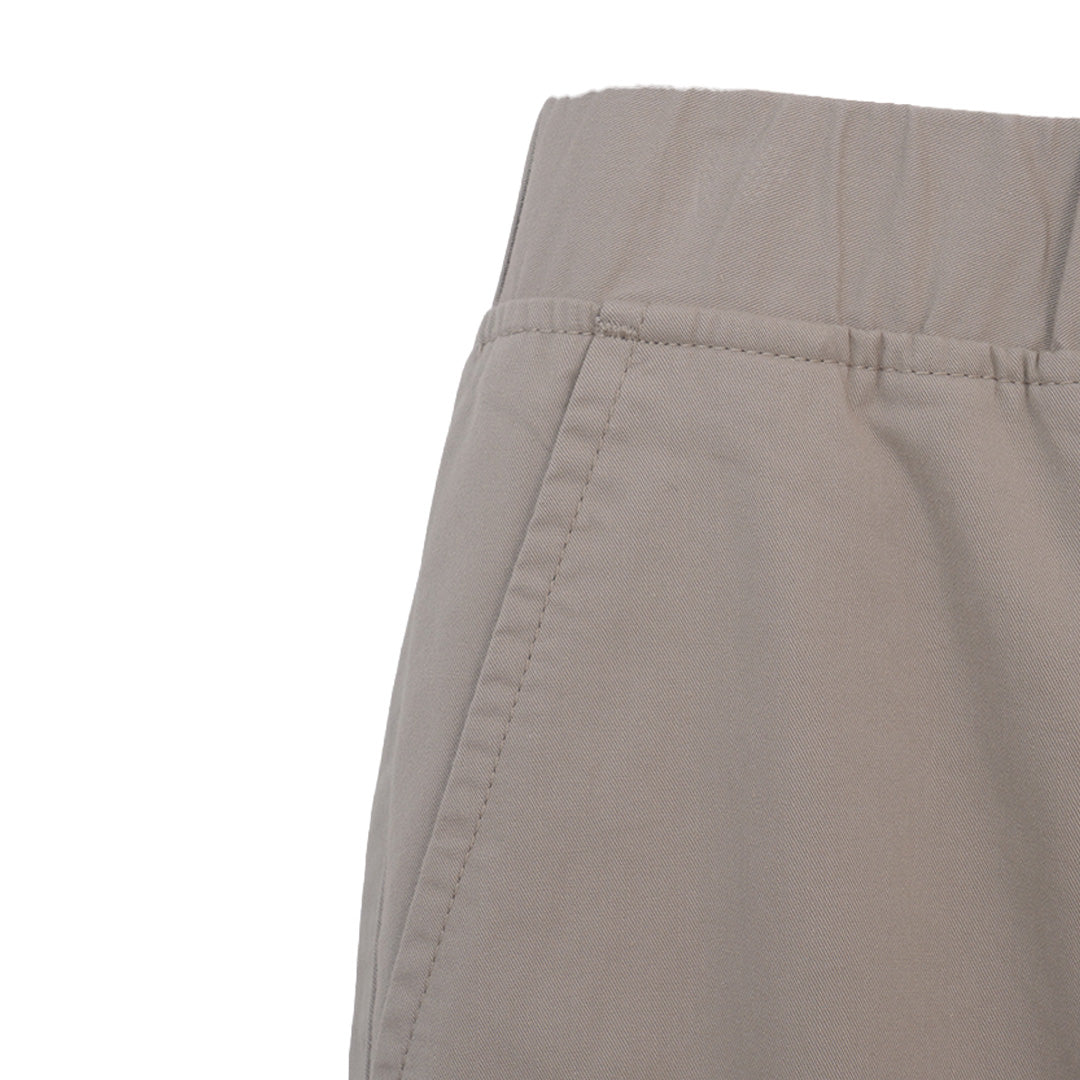 GIORDANO Women's Cotton Twill Mid Rise Relax Tapered Audrey Cropped Pants (05426256)