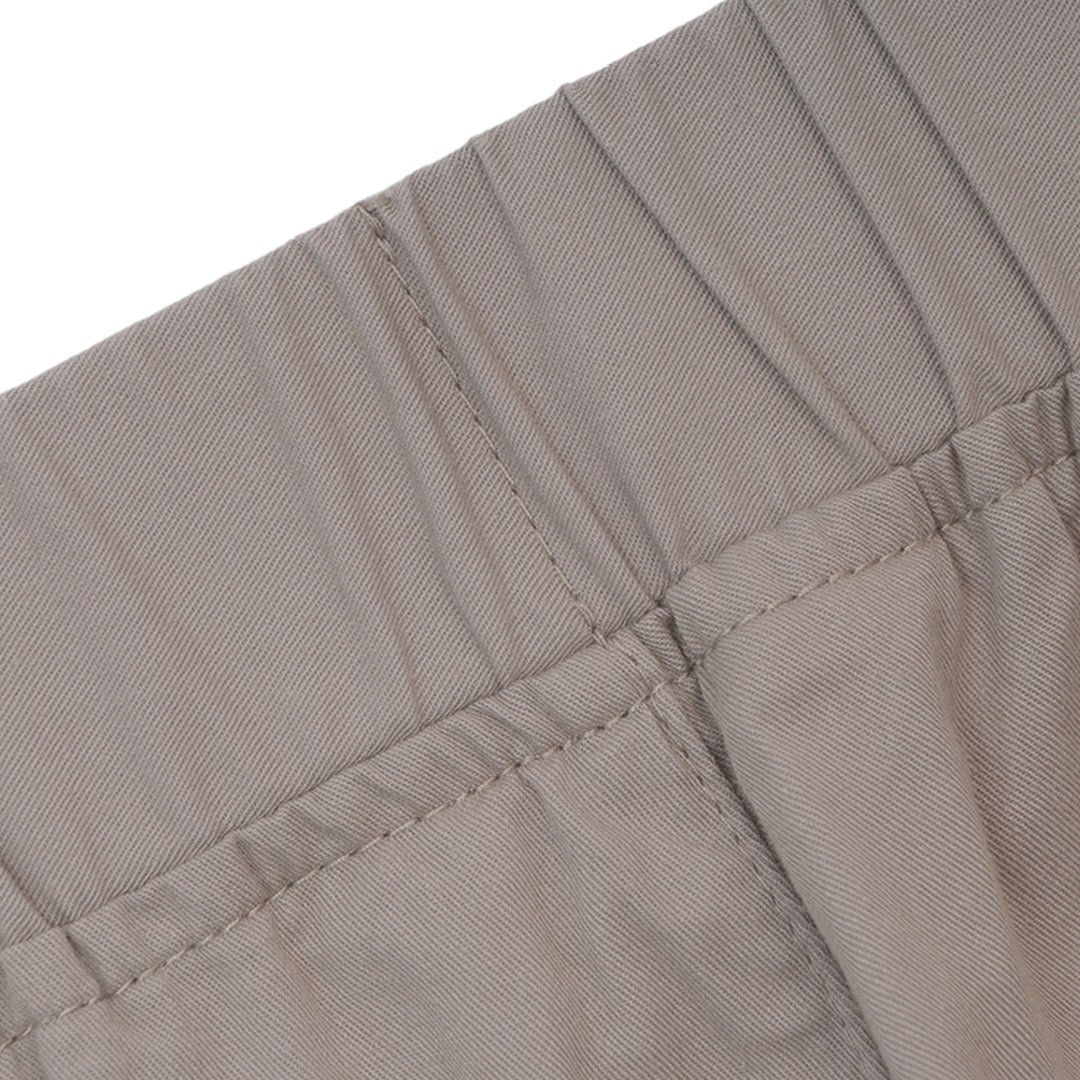 GIORDANO Women's Cotton Twill Mid Rise Relax Tapered Audrey Cropped Pants (05426256)