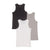 GIORDANO Men's 3-in-a-Pack Slim Fit Tank Top (01246025)